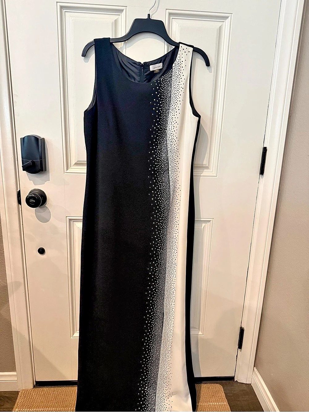 Calvin Klein Women's Maxi Dress Black & White Size 14